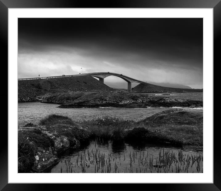 the atlantic road Framed Mounted Print by Hamperium Photography