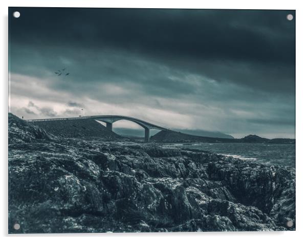 the atlantic road Acrylic by Hamperium Photography