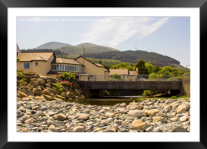 The Glenn river mouth at Newcastle Co Down Framed Mounted Print by Michael Harper