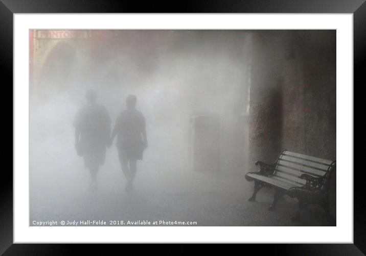 Blindly Walking into the Unknown Framed Mounted Print by Judy Hall-Folde