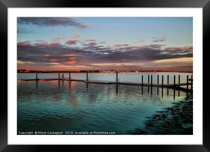   The Fading Light Framed Mounted Print by Marie Castagnoli