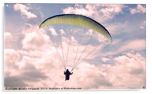 Paragliding Acrylic by Felix Pergande