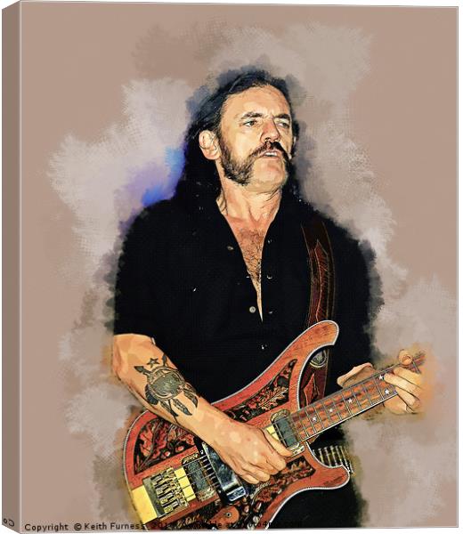 Lemmy Kilmister Canvas Print by Keith Furness