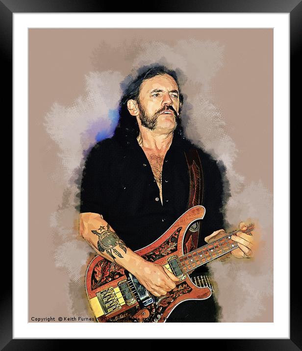 Lemmy Kilmister Framed Mounted Print by Keith Furness