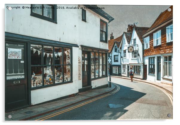 Rye high street East sussex Acrylic by Heaven's Gift xxx68