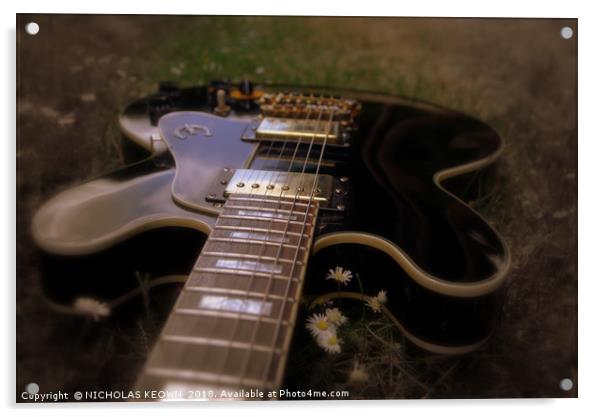 Guitar ES335 Acrylic by Nick Keown