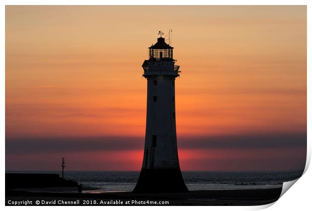 Perch Rock Lighthouse  Print by David Chennell