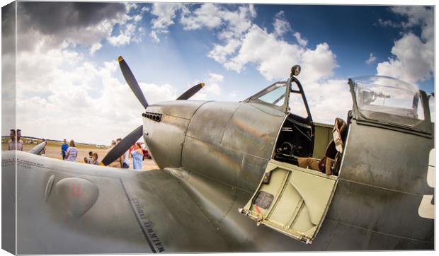The Iconic Spitfire... ready to go Canvas Print by Mike Lanning