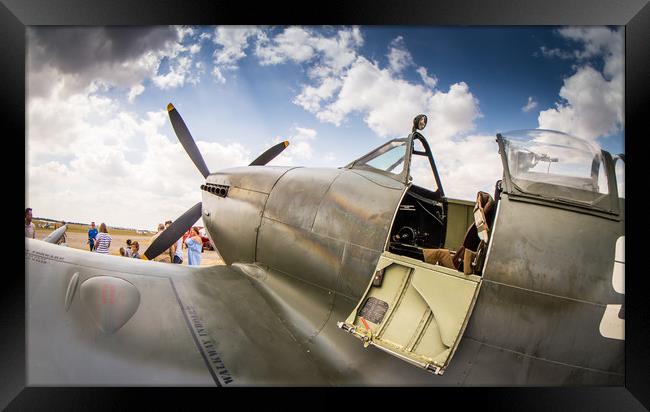 The Iconic Spitfire... ready to go Framed Print by Mike Lanning