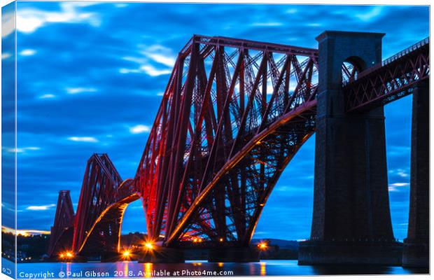 Forth Road Bridge Canvas Print by Paul Gibson