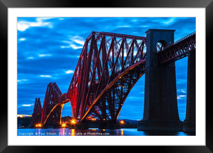 Forth Road Bridge Framed Mounted Print by Paul Gibson