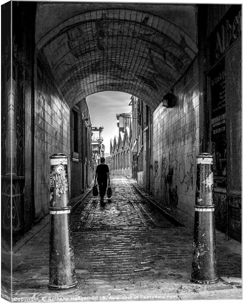 The Long walkHome Canvas Print by Anthony Hedger