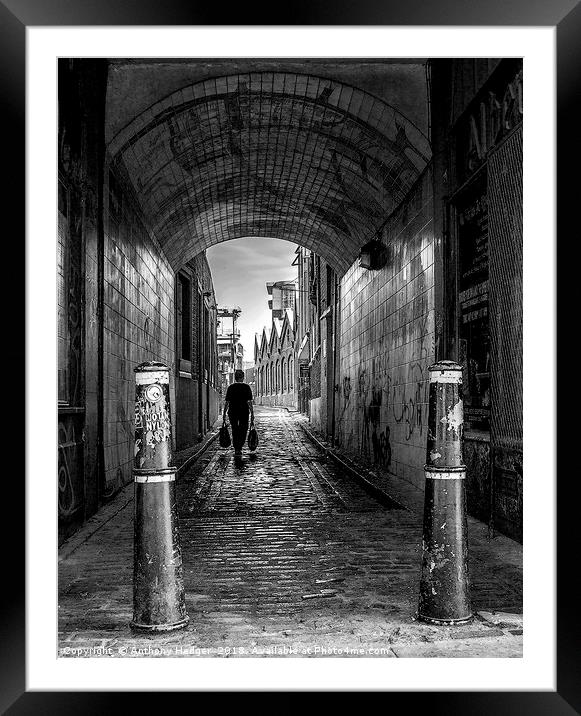 The Long walkHome Framed Mounted Print by Anthony Hedger