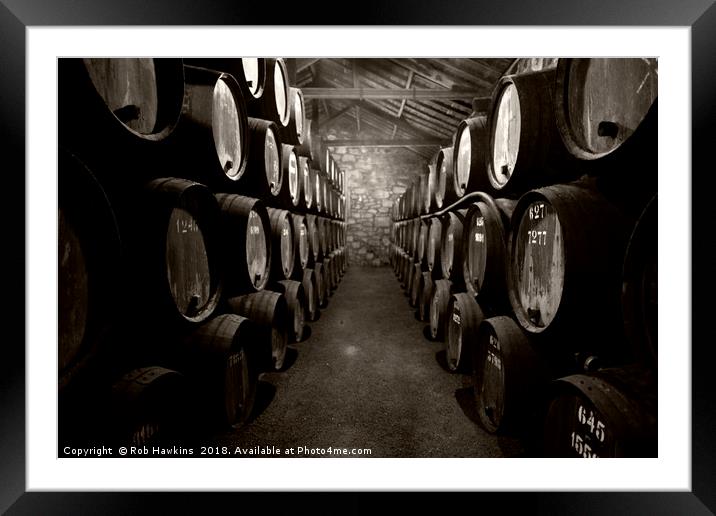 Barrels of Porto  Framed Mounted Print by Rob Hawkins
