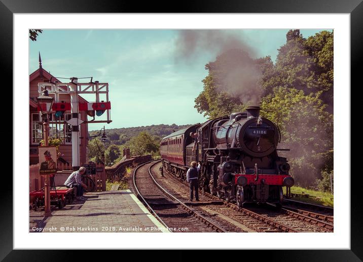 Severn Valley Token  Framed Mounted Print by Rob Hawkins