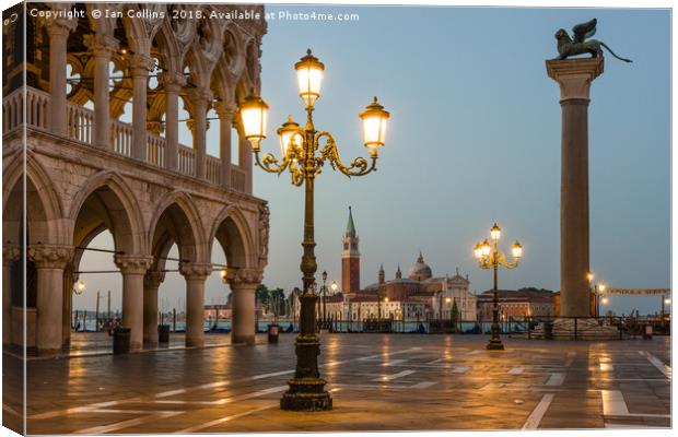 Early Morning Venice Canvas Print by Ian Collins