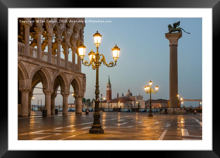 Early Morning Venice Framed Mounted Print by Ian Collins