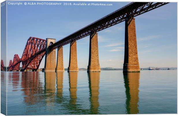 The Forth Bridge, South Queensferry, Scotland Canvas Print by ALBA PHOTOGRAPHY