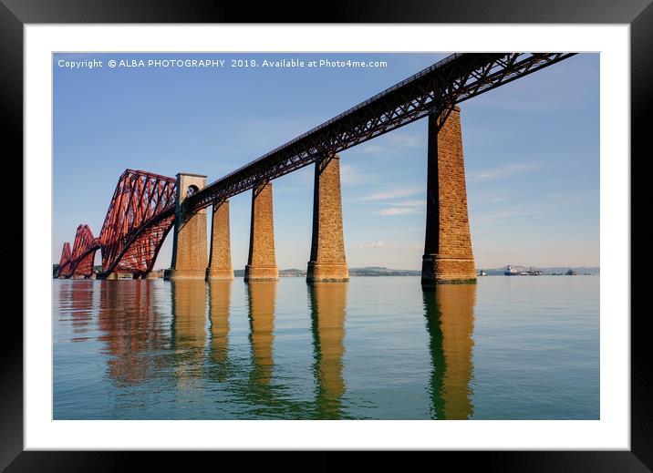 The Forth Bridge, South Queensferry, Scotland Framed Mounted Print by ALBA PHOTOGRAPHY