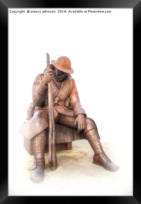 Tommy Of Seaham Framed Print by Antony Atkinson