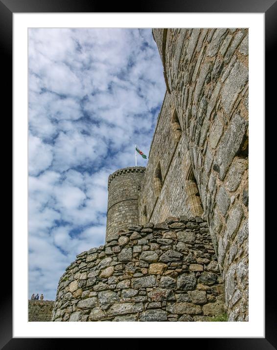 Harlech Castle Gatehouse Framed Mounted Print by Mike Lanning