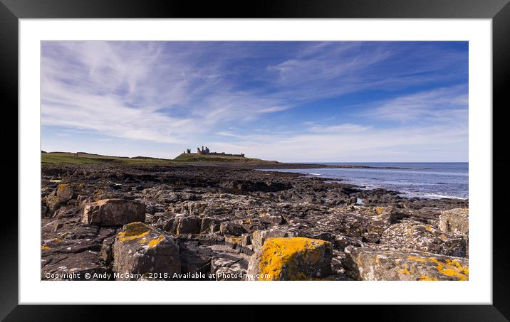 Dunstanburgh Castle Framed Mounted Print by Andy McGarry