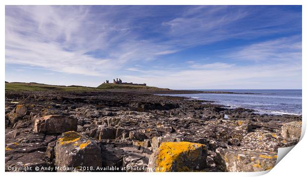 Dunstanburgh Castle Print by Andy McGarry