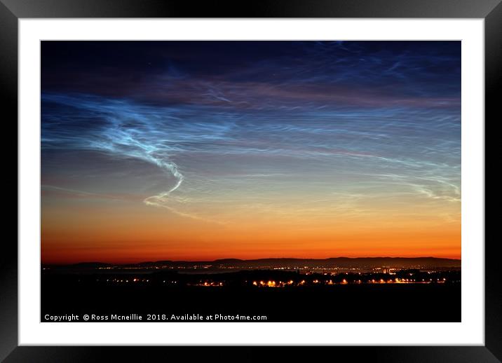 Ethereal Veil over Ayrshire Framed Mounted Print by Ross McNeillie