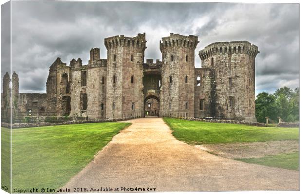 Gateway To The Castle Canvas Print by Ian Lewis