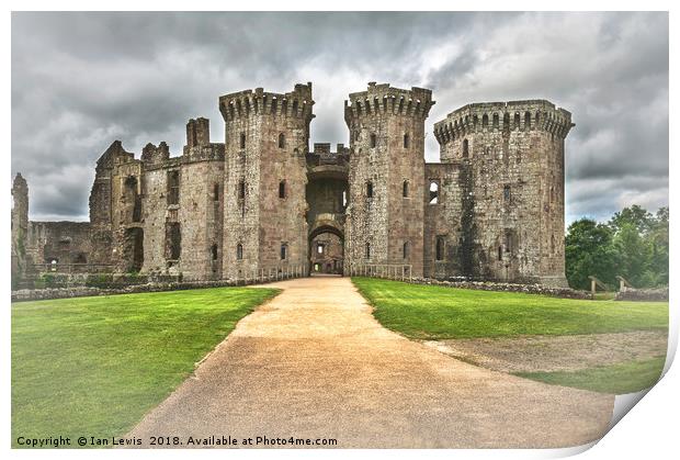 Gateway To The Castle Print by Ian Lewis
