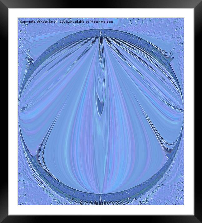 The Blues Framed Mounted Print by Kate Small