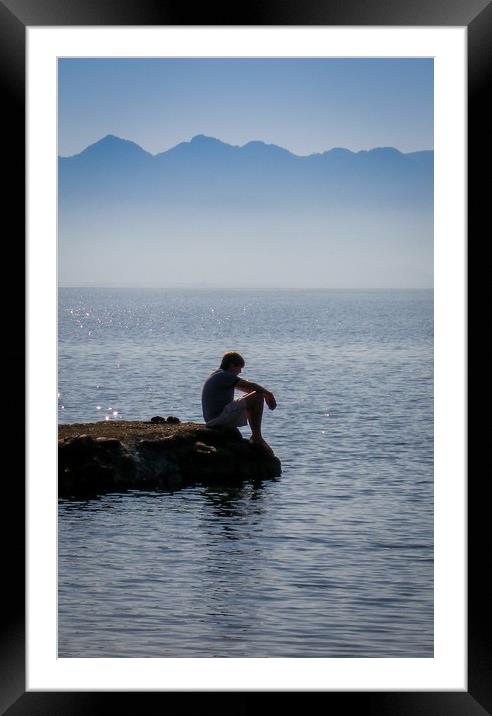 Silent Contemplation Framed Mounted Print by Mike Lanning