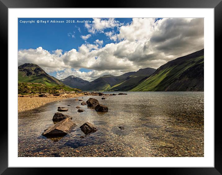 Wastwater Framed Mounted Print by Reg K Atkinson