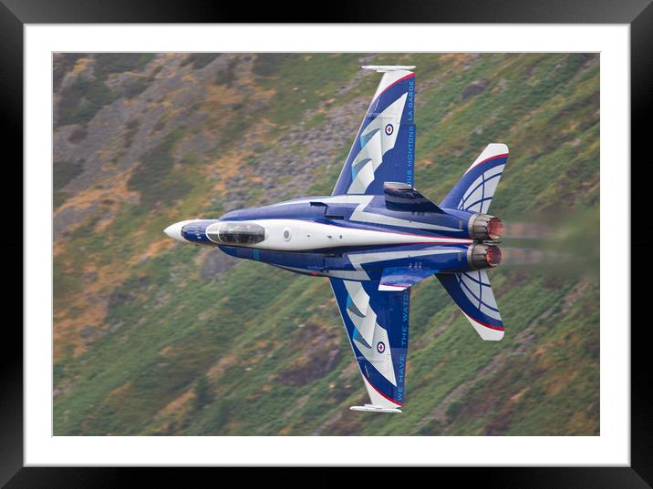 RCAF’s CF-18 Demo Hornet Framed Mounted Print by Rory Trappe