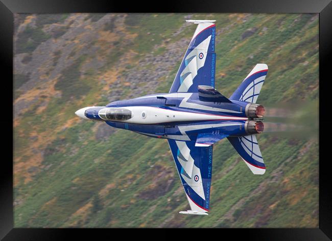 RCAF’s CF-18 Demo Hornet Framed Print by Rory Trappe