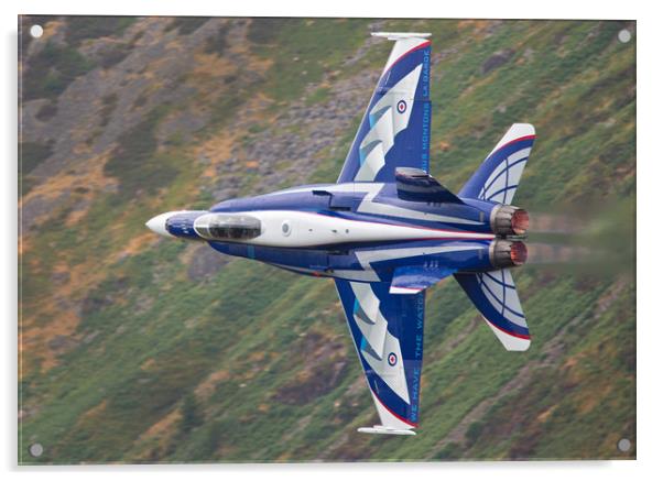 RCAF’s CF-18 Demo Hornet Acrylic by Rory Trappe