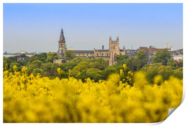 Blossoming Abbey Print by Keith Rennie