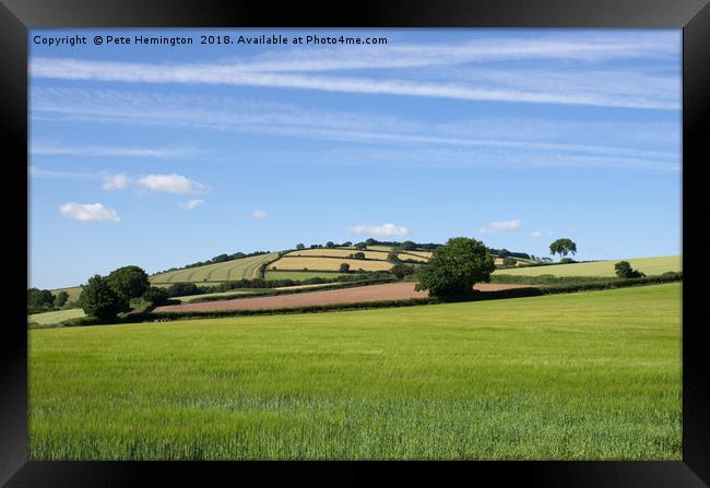 Rural Devon Scene Framed Print by Pete Hemington