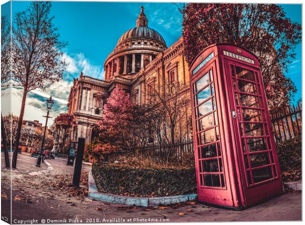 St Paul Cathedral HDR Canvas Print by Dominik Piska