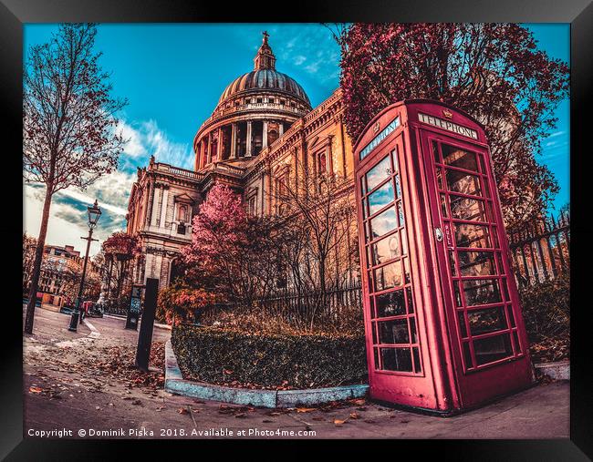 St Paul Cathedral HDR Framed Print by Dominik Piska