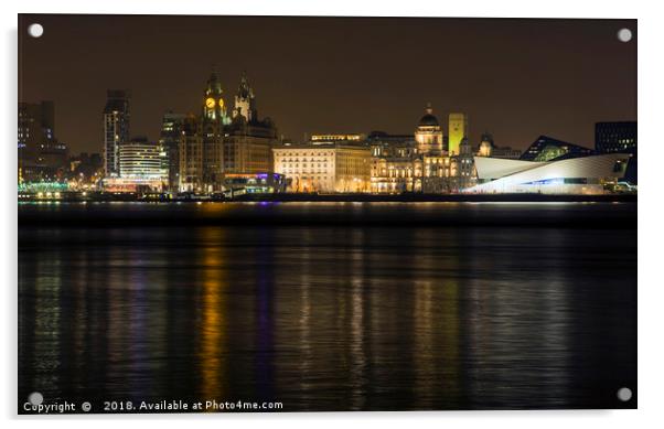 Liverpool Waterfront   Acrylic by David Chennell