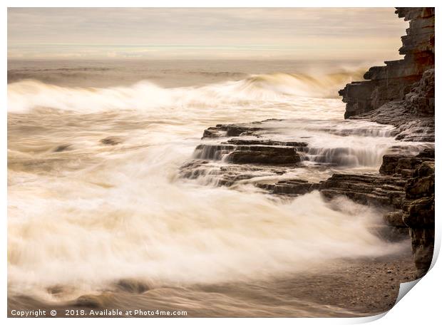 Between a rock and a Hard Place Print by Kev Alderson