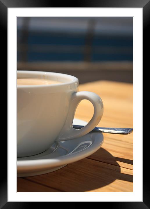 Hot Coffee Framed Mounted Print by Nicola Clark
