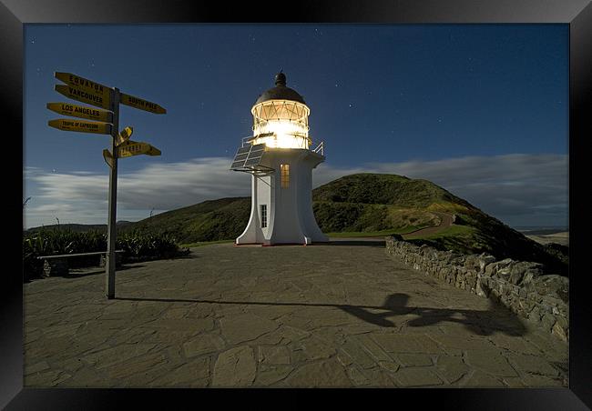 Cape Reinga Lighthouse, North Island, New Zealand Framed Print by Michael Treloar