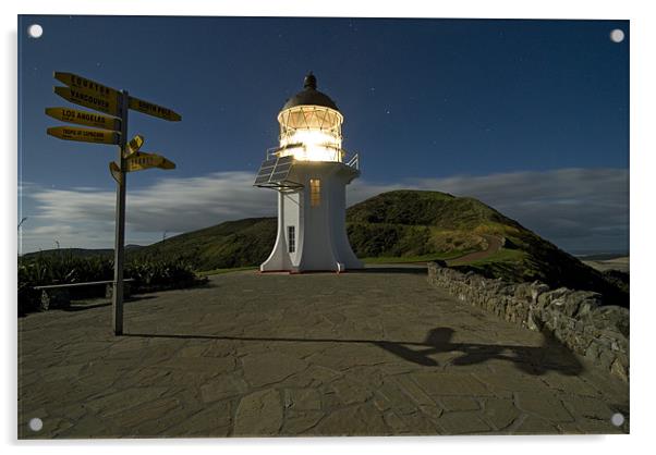 Cape Reinga Lighthouse, North Island, New Zealand Acrylic by Michael Treloar