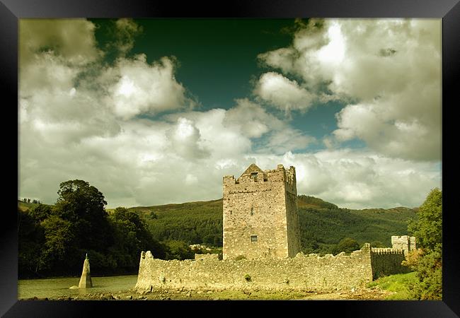 Narrow Water Castle Framed Print by Stephen Maxwell