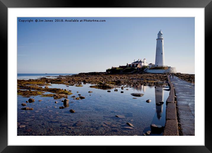 Reflecting on a beautiful July morning Framed Mounted Print by Jim Jones