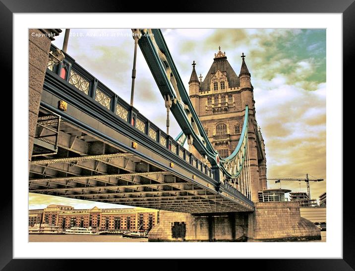 The King Of All bridges Framed Mounted Print by Marie Castagnoli