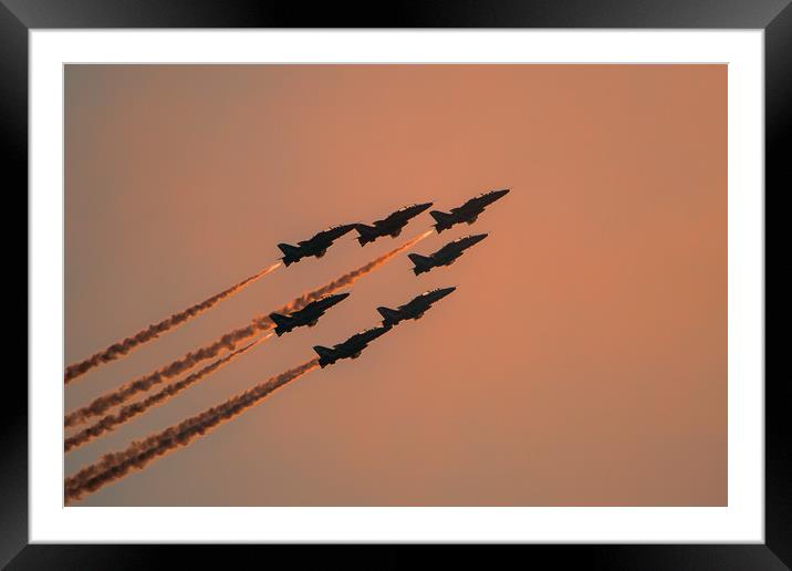 Red Arrows Framed Mounted Print by Roger Green