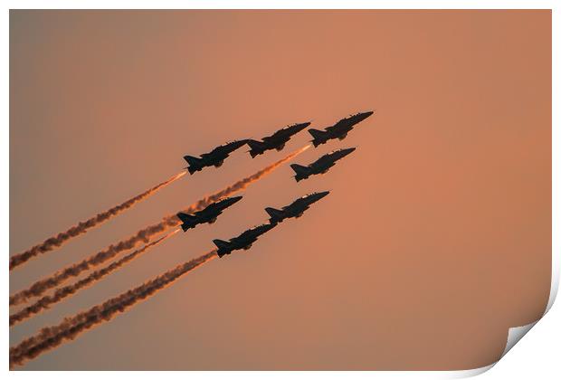 Red Arrows Print by Roger Green